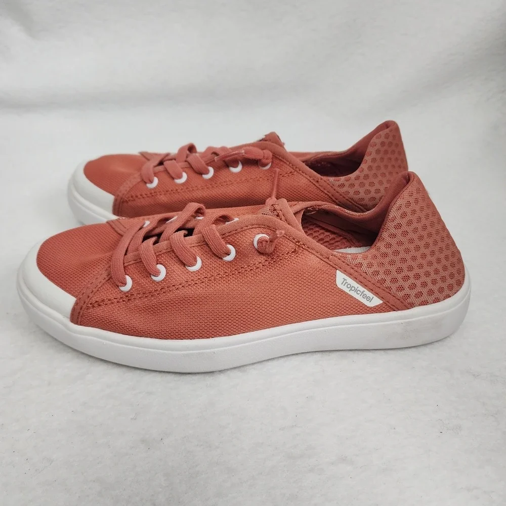 Tropicfeel Sunset Womens US 7.5 Sneakers Ginger Red White Low Top Athletic Shoes